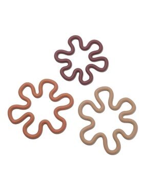 Darling Silicone Trivet Set Wavy Groovy Flower